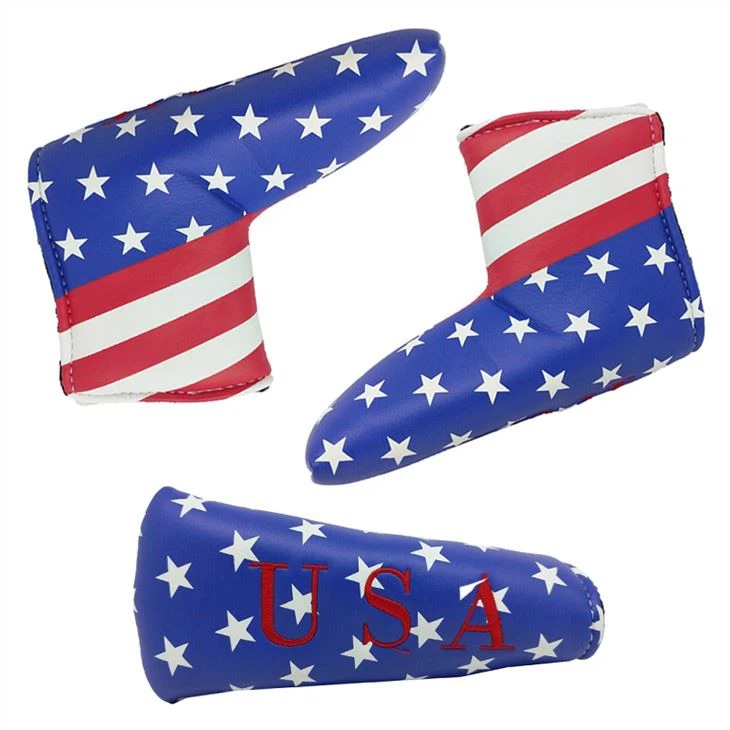 Golf Putter Cover With US Dollars Symbol Embroidery Blade Golf Cover
