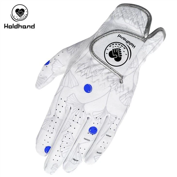 New Designs Super Comfortable Guaranteed Stylish Logo Pattern PU Leather Golf Gloves